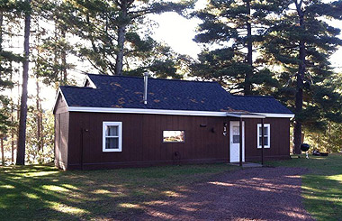 Cabins on Iron Lake in Wisconsin