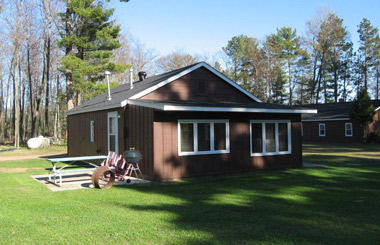 Cabins on Iron Lake in Wisconsin