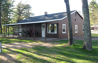 Cabins on Iron Lake in Wisconsin